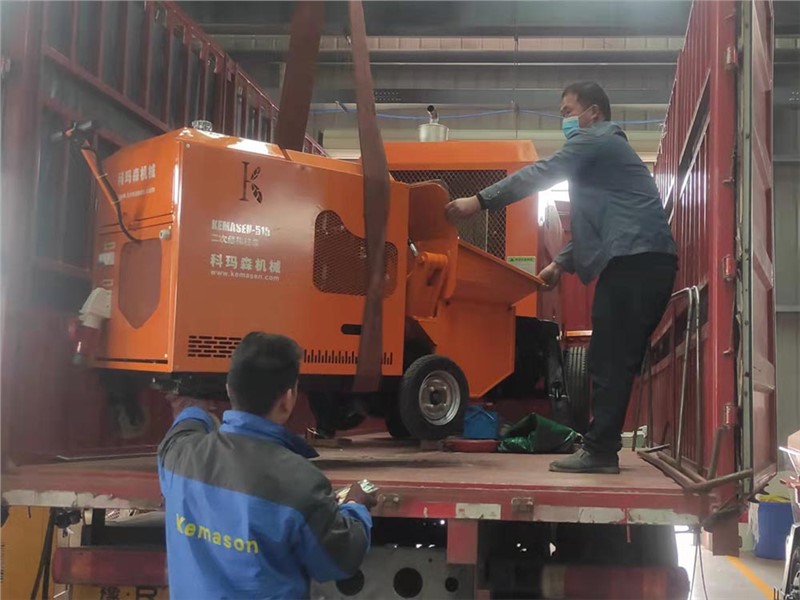 科瑪森50柴油細(xì)石泵-二次結(jié)構(gòu)泵發(fā)貨河南平頂山，疫情期間照常發(fā)貨