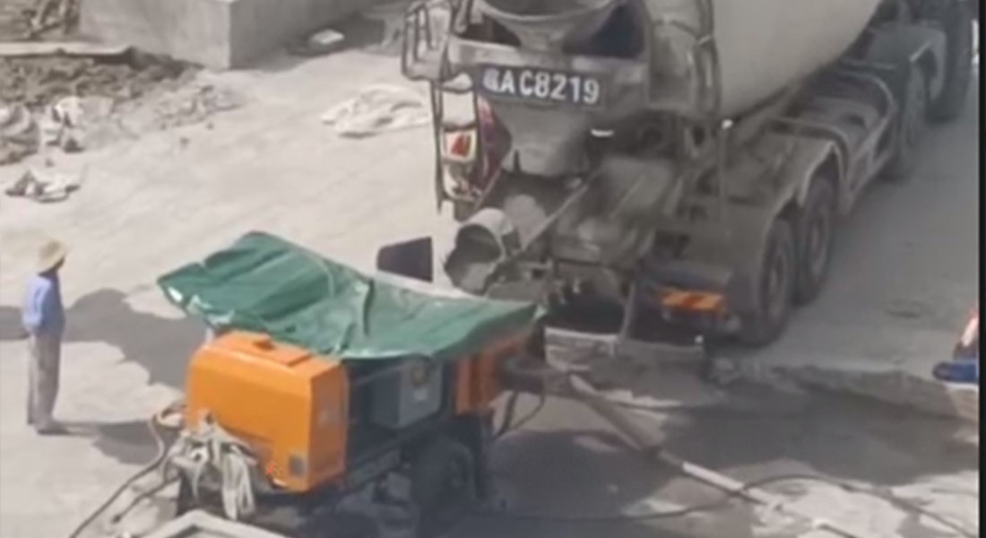 新工地，新設(shè)備，安徽地區(qū)科瑪森40泵接泵順利施工泵送