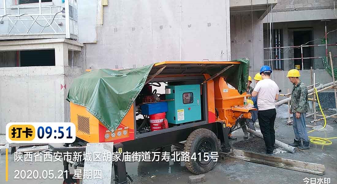 陜西客戶K3T-150H（40榮耀高壓版）新機(jī)進(jìn)駐施工現(xiàn)場