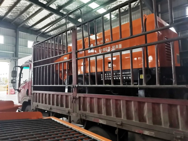 2022年3月4日，科瑪森50細(xì)石混凝土泵K5L發(fā)貨貴州，感謝王總信任科瑪森，選擇科瑪森。